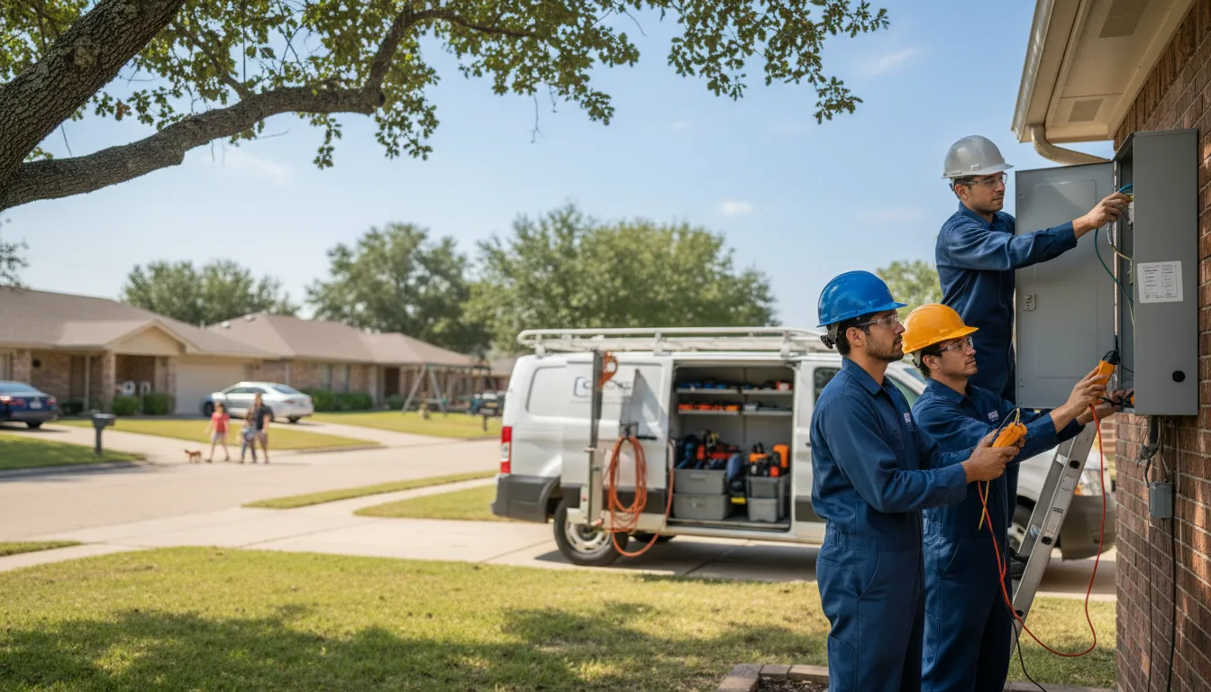 Certified electrician providing emergency electrical services in Mcfarland, KS
